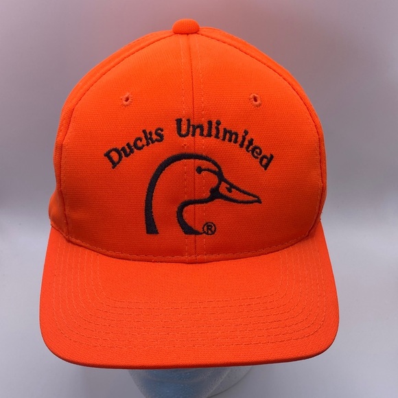 Hunter Orange Ducks Unlimited hat/cap With Duck Logo - Picture 2 of 11
